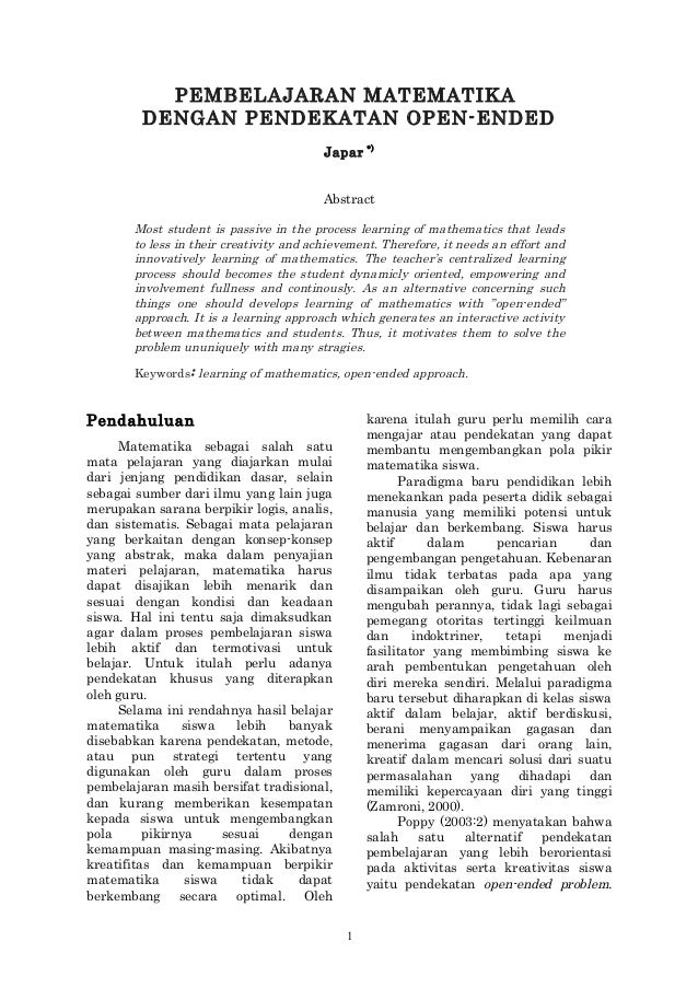 Pembelajaran Matematika