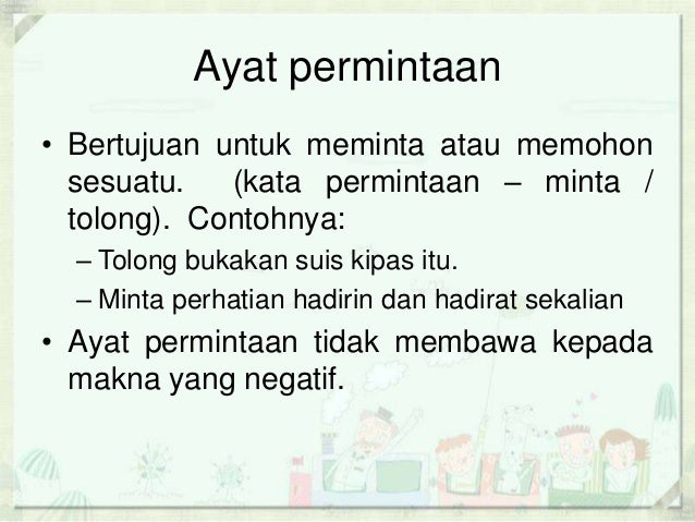 Sintaksis Dalam Bahasa Melayu Jenis Ayat
