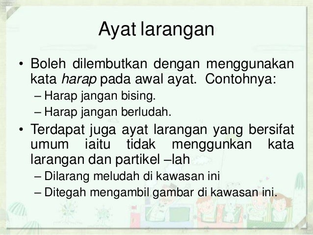 Sintaksis Dalam Bahasa Melayu Jenis Ayat