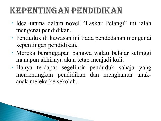 Pembentangan Laskar Pelangi Kumpulan 3