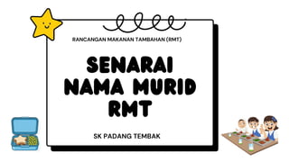 Rancangan Makanan Tambahan (RMT) and Classroom Presentation Guidelines ...