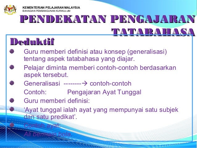 Pembentangan Tatabahasa Utama