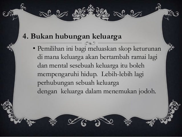 Pembentukan Keluarga Dalam Islam Dan Memilih Jodoh