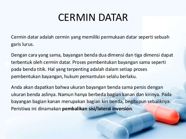 Pembentukan bayangan pada cermin