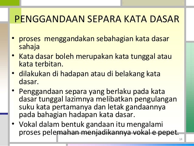 Pembentukan kata dalam bm