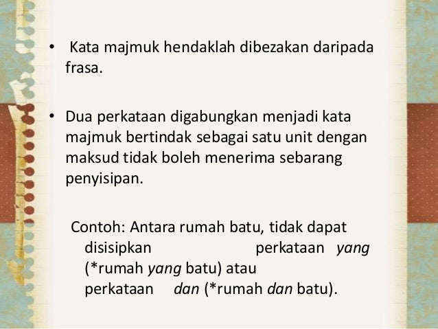 Contoh Kata Majmuk Bebas - JobsDB