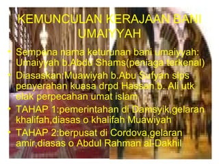 Pembentukan Kerajaan Islam & Sumbangannya