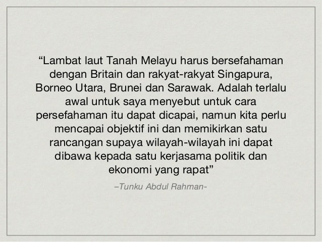 Pembentukan malaysia SEJARAH STPM PENGGAL 3