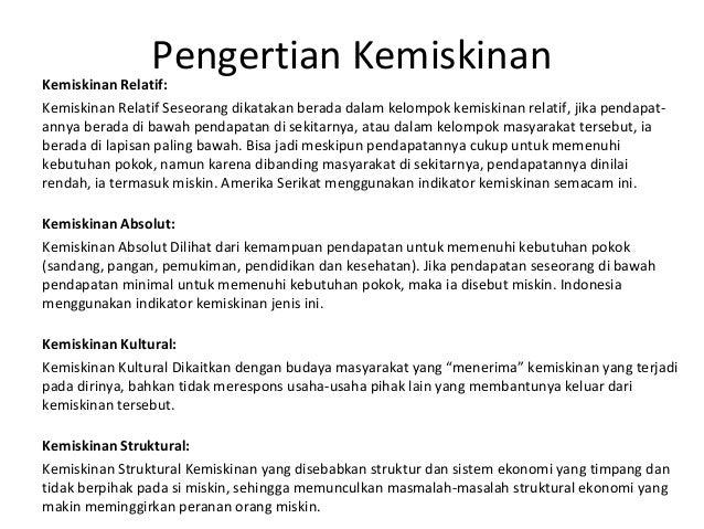 Perbedaan Kemiskinan Struktural Dan Kultural Berbagi