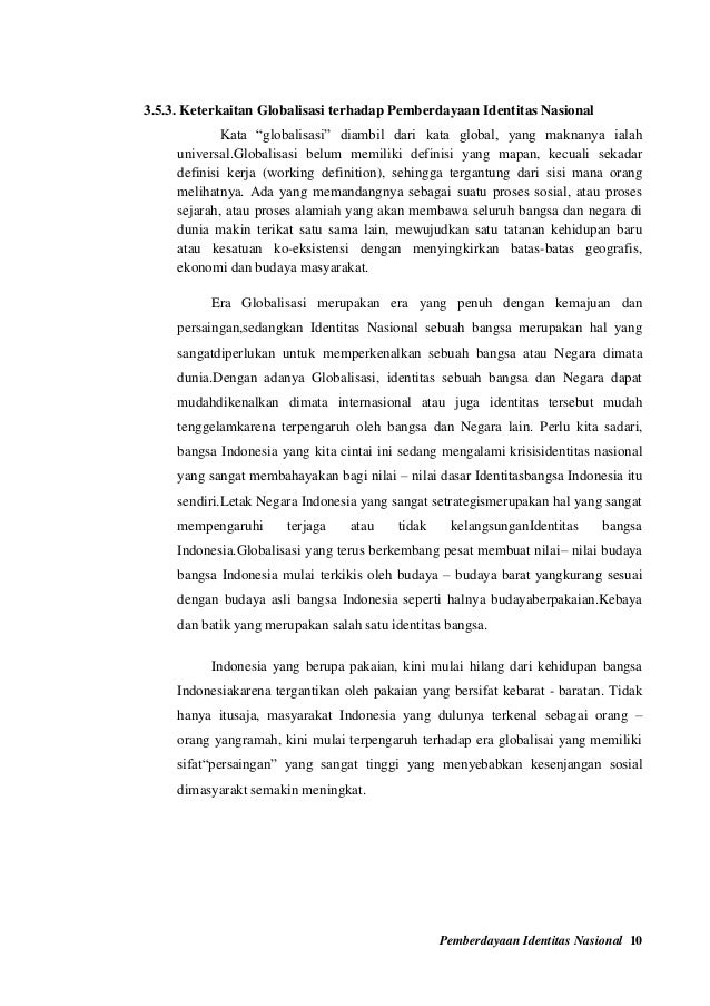 Pemberdayaan Identitas Nasional