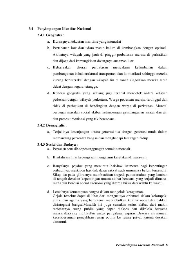 Pemberdayaan Identitas Nasional