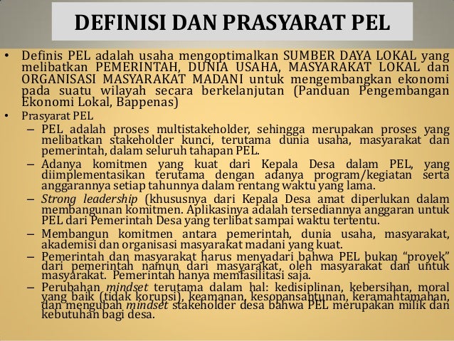 Pemberdayaan masyarakat dan pngembangan bum desa