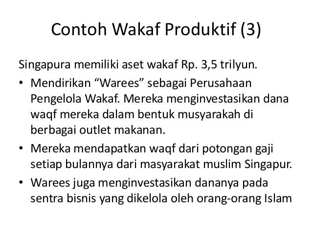 Pemberdayaan Wakaf untuk Kesejahteraan Umat