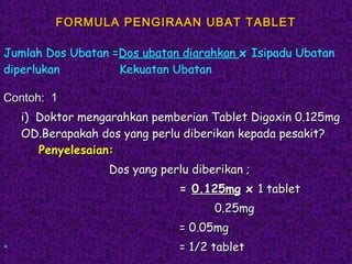 Pemberian Ubat Melelui Mulut