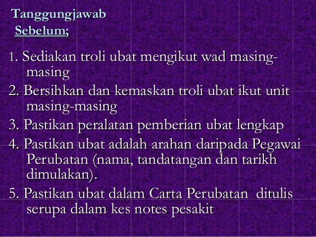 Pemberian ubat melelui mulut