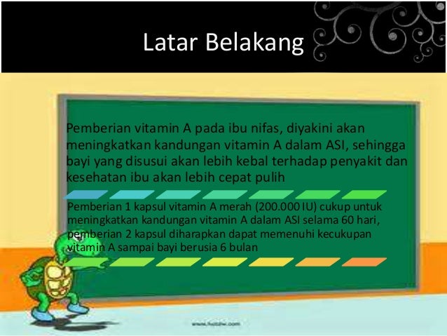 Pemberian Vitamin A Pada Ibu Nifas Di Wilayah Kerja Puskesmas Klari