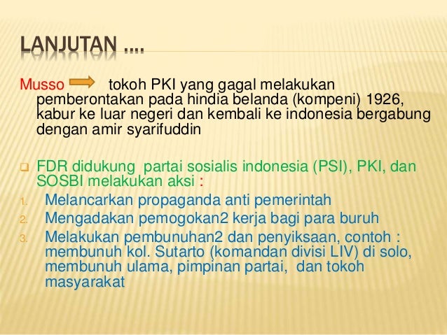 Strategi Nasional Dalam Menghadapi Peristiwa Madiun/PKI 