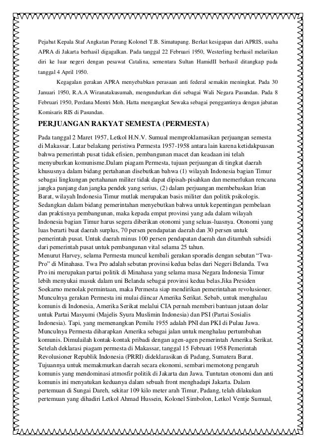 MAKALAH Pemberontakan Separatis di Indonesia