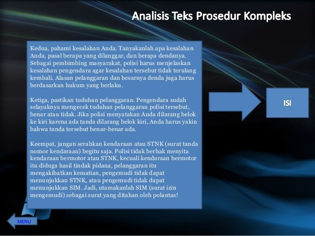 Analisis Teks Prosedur Oleh Klp 3 Tkj 3