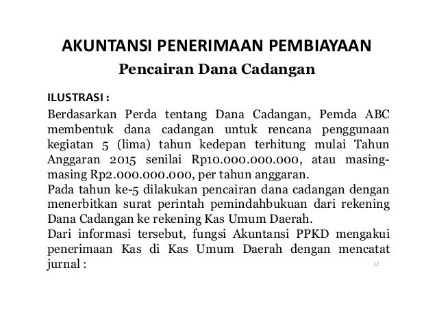 Akuntansi Pembiayaan Pemda