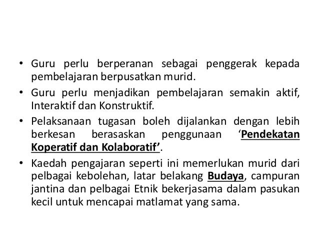 Pembinaan Persekitaran Bilik Darjah Yang Mesra Budaya