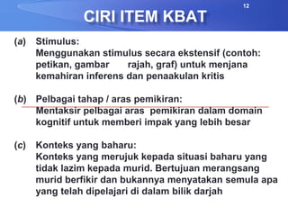 Kbat Tips Pembinaan Item KBAT | PPTX