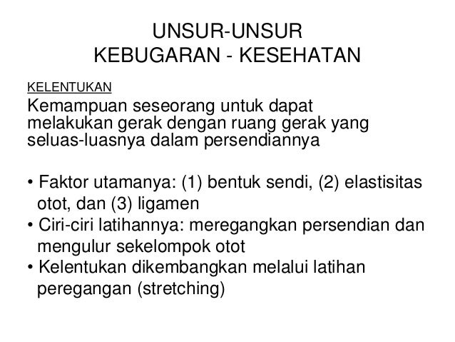 Pembinaan Kebugaran Jasmani