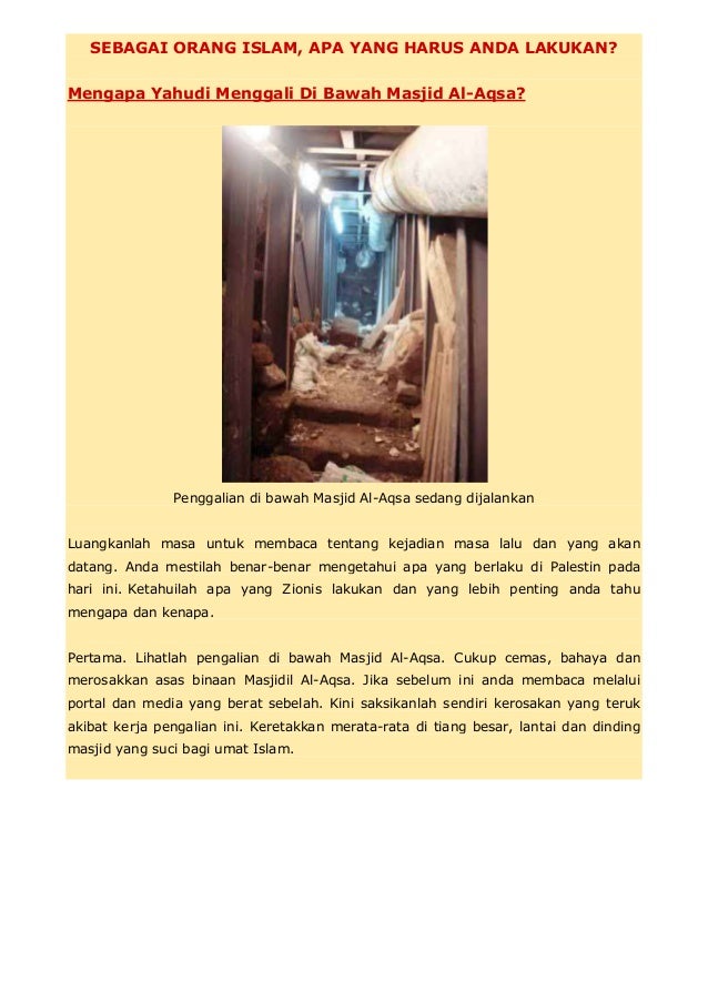Pembongkaran Masjidil Aqso