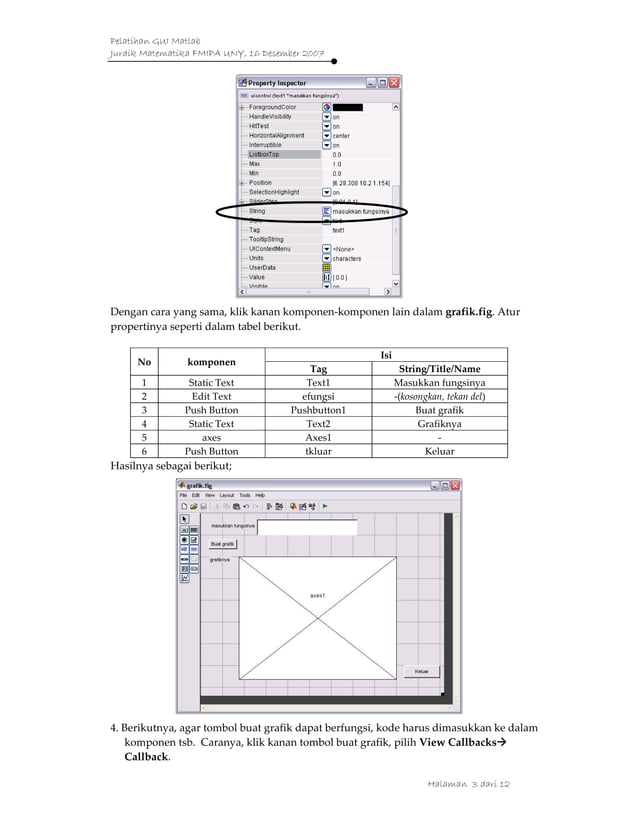 Pembuatan gui-dengan-matlab | PDF