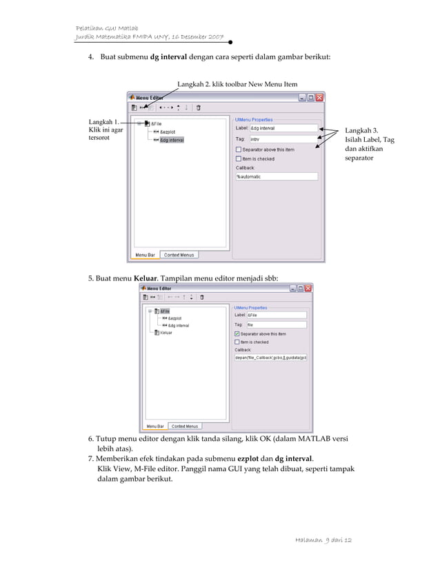 Pembuatan gui-dengan-matlab | PDF