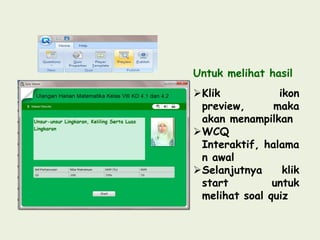 Pembuatan Evaluasi Dengan Wondershare Quiz Creator Wqc