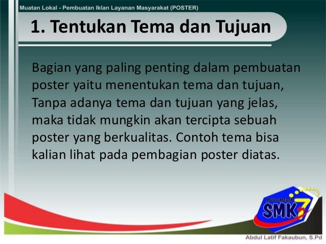 Pembuatan Iklan Layanan Masyarakat Poster