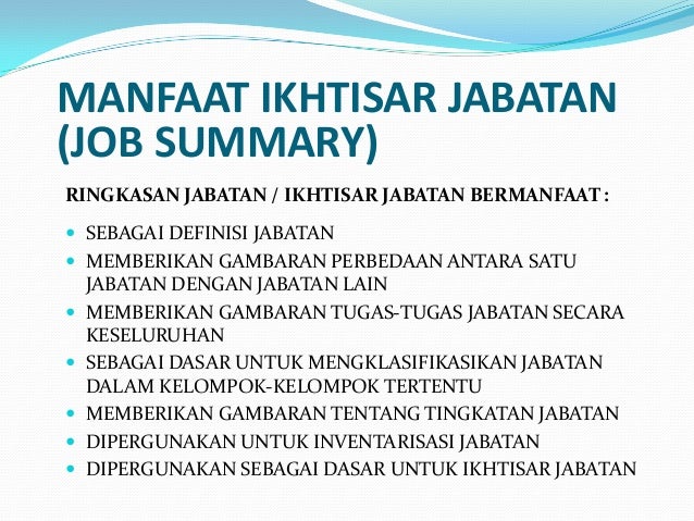 Contoh Job Description Direktur Utama - Contoh Bee