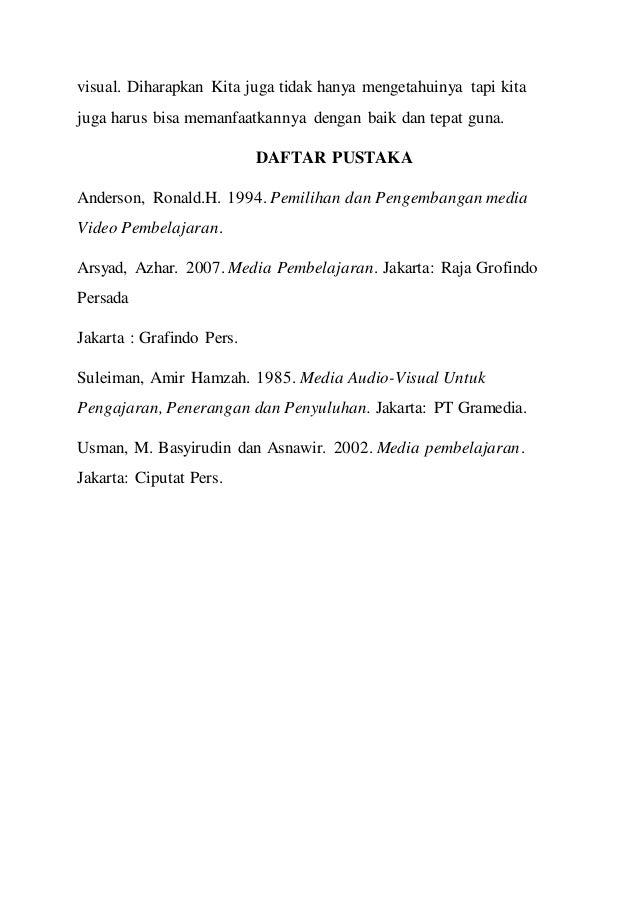 Pembuatan Media Audio Visual