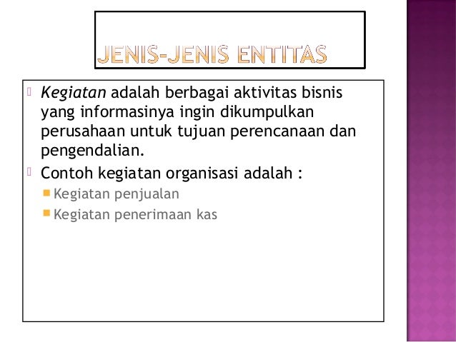 Pembuatan model dan disain data base