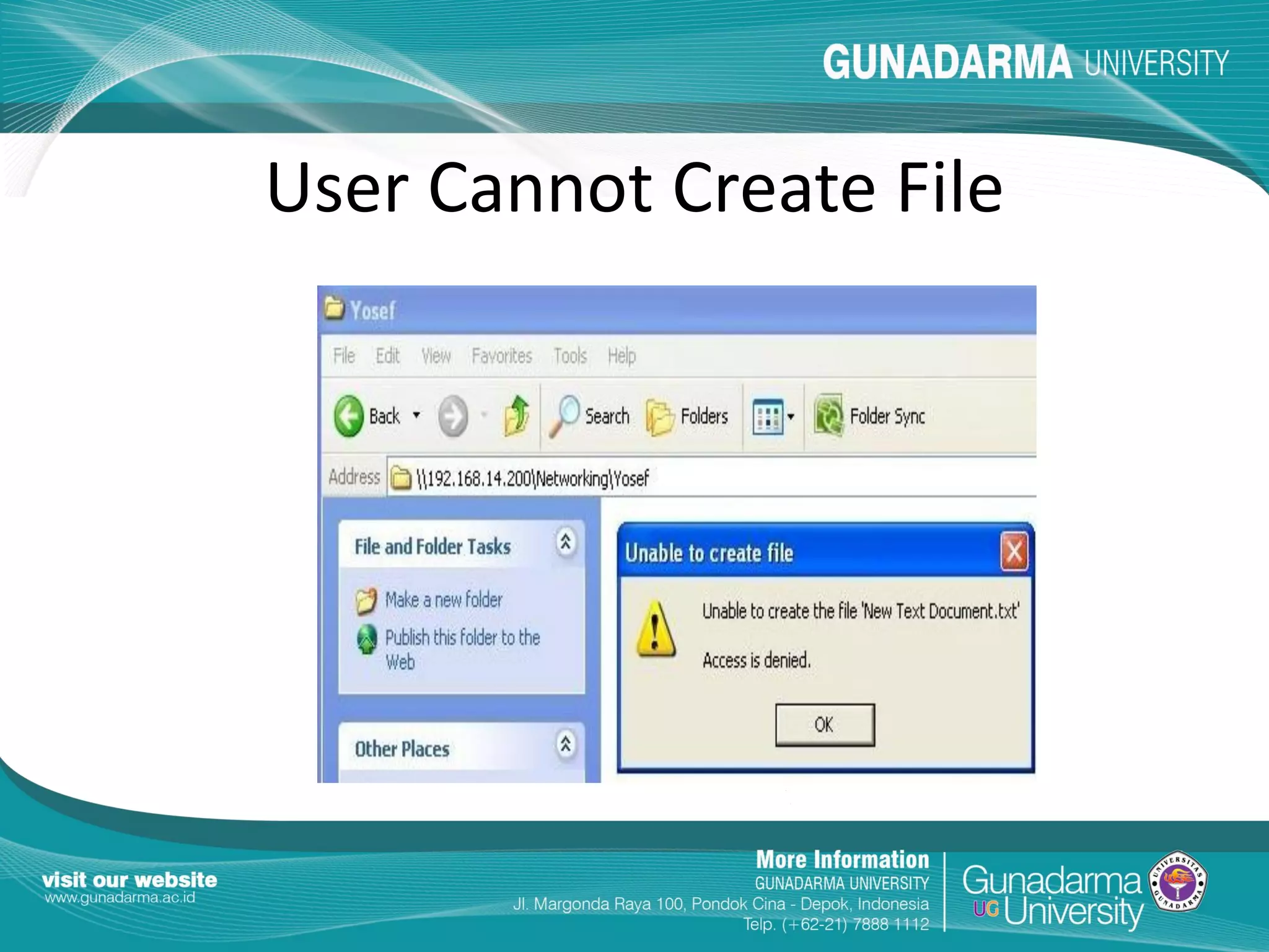 Pembuatan network attached storage dengan sistem operasi freeNAS PPT