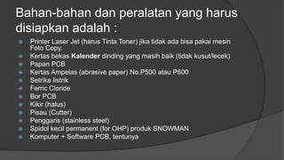 Pembuatan PCB Sederhana | PPTX