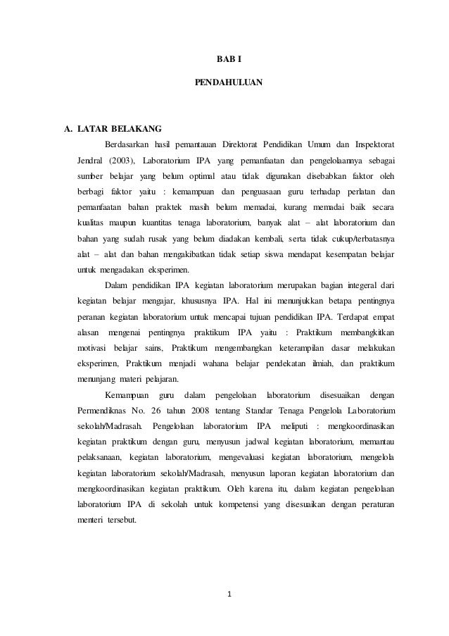 Pembuatan Program Kerja Laboratorium