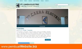 Pembuat website perusahaan lampu
