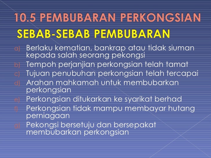 Maksud Berhad Dalam Perkongsian Berhad