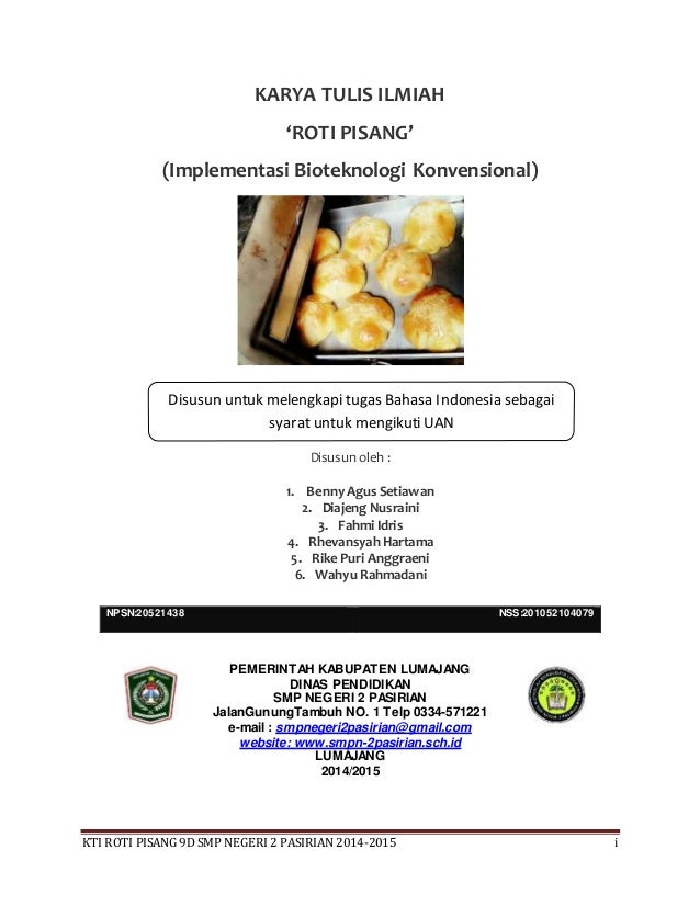 Pembuka Pembuatan Roti Pisang