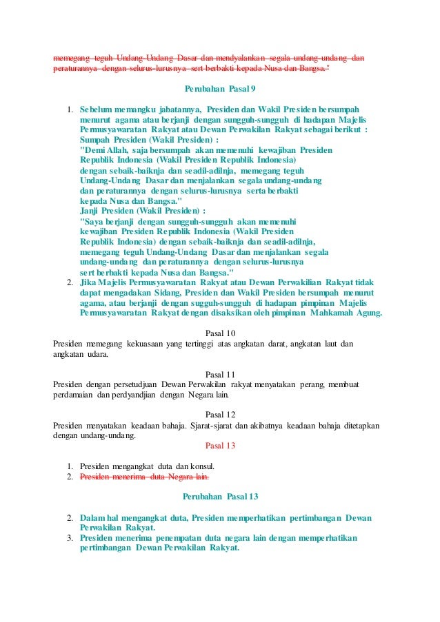 Populer Hasil Perubahan Uud 1945