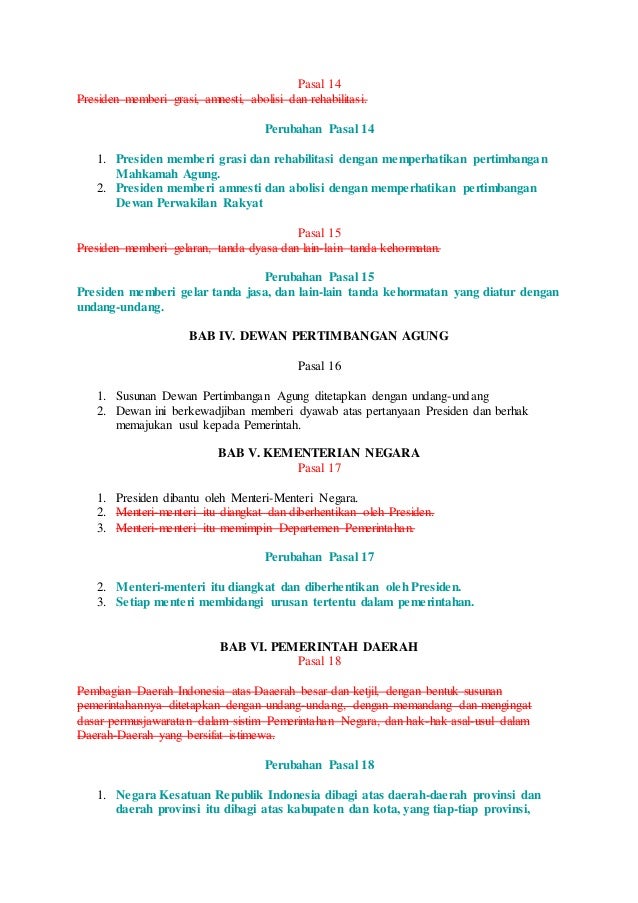 Populer Hasil Perubahan Uud 1945