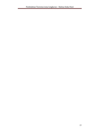 Pembuktian Teorema Lima Lingkaran – Rahma Siska Utari
15
 