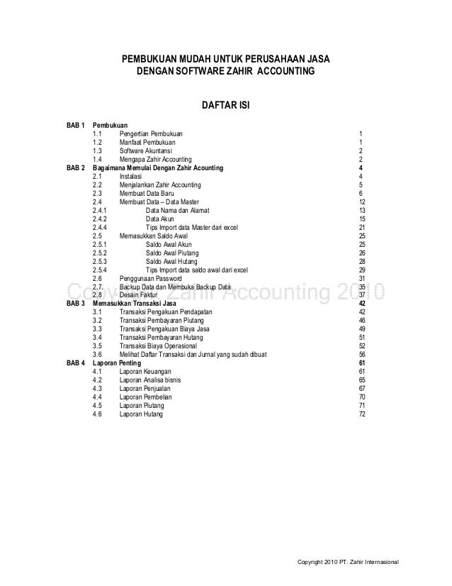 Pembukuan Mudah Untuk Perusahaan Jasa