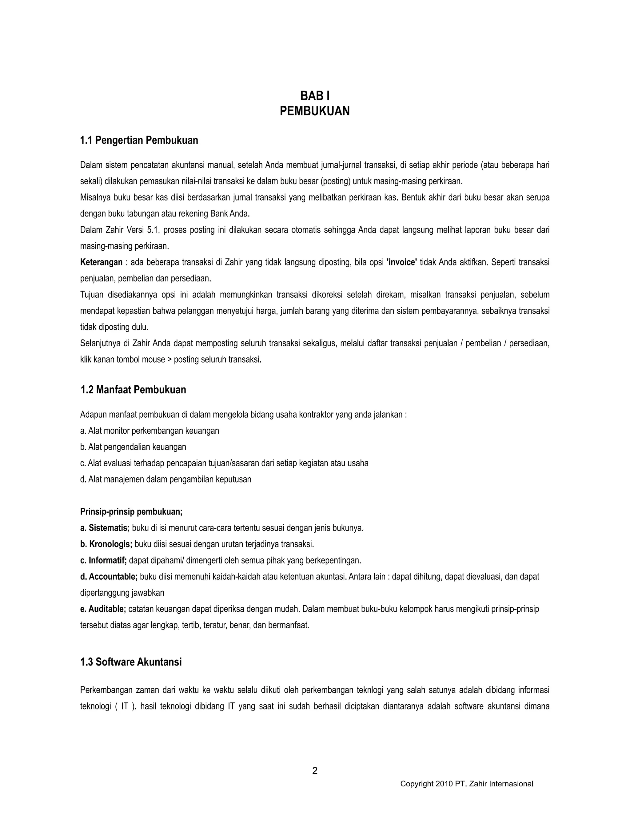 Template Invoice Kontraktor PDF Editable