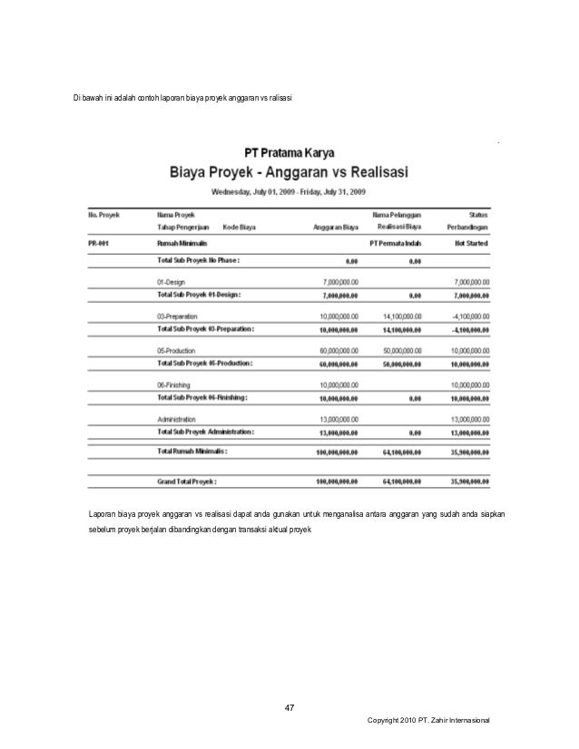 Pembukuan mudah untuk perusahaan kontraktor