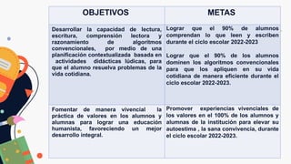Programa Escolar de Mejora Continua para Escuela Primaria Vespertina ...
