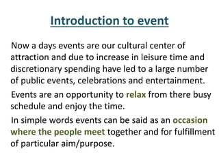 principles of event management | PPTX