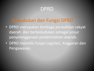 Mengapa DPRD Disebut Sebagai Lembaga Perwakilan Daerah?
